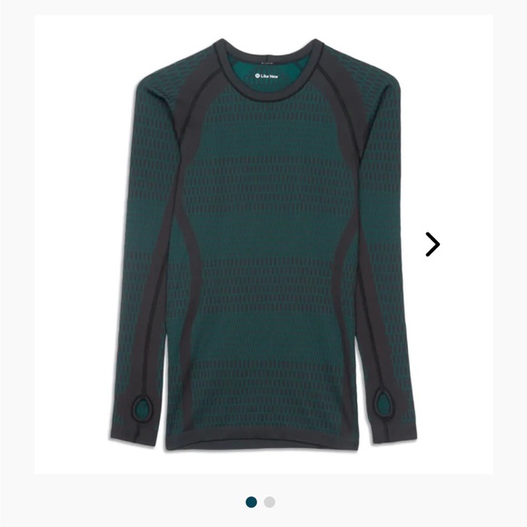 lululemon athletica Tops - Lululemon Swiftly Tech Long Sleeve Top 4 Spruce Green Charcoal Workout Running